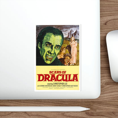 SCARS OF DRACULA 1970 Movie Poster STICKER Vinyl Die-Cut Decal-The Sticker Space