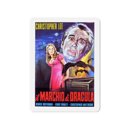 SCARS OF DRACULA (2) 1970 Movie Poster - Refrigerator Magnet 2 Inch Die-Cut - The Sticker Space