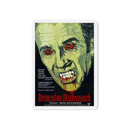 SCARS OF DRACULA (GERMAN) 1970 Movie Poster - Refrigerator Magnet 3 Inch Die-Cut - The Sticker Space