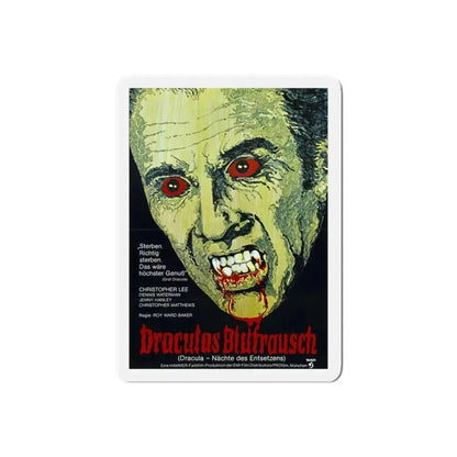 SCARS OF DRACULA (GERMAN) 1970 Movie Poster - Refrigerator Magnet 6 Inch Die-Cut - The Sticker Space