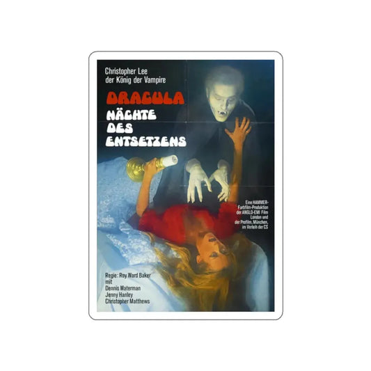 SCARS OF DRACULA (GERMAN 2) 1970 Movie Poster STICKER Vinyl Die-Cut Decal 2 Inch - The Sticker Space