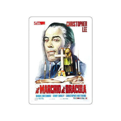SCARS OF DRACULA (ITALIAN) 1970 Movie Poster STICKER Vinyl Die-Cut Decal 3 Inch - The Sticker Space