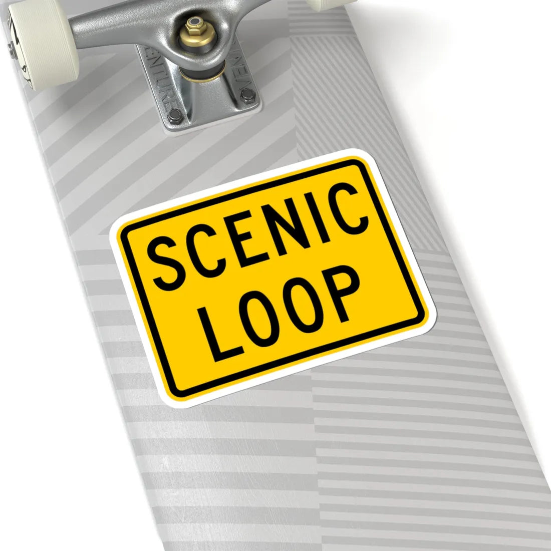 Scenic Loop plate Wyoming (Wyoming) (Road Sign) STICKER Vinyl Kiss-Cut Decal - The Sticker Space