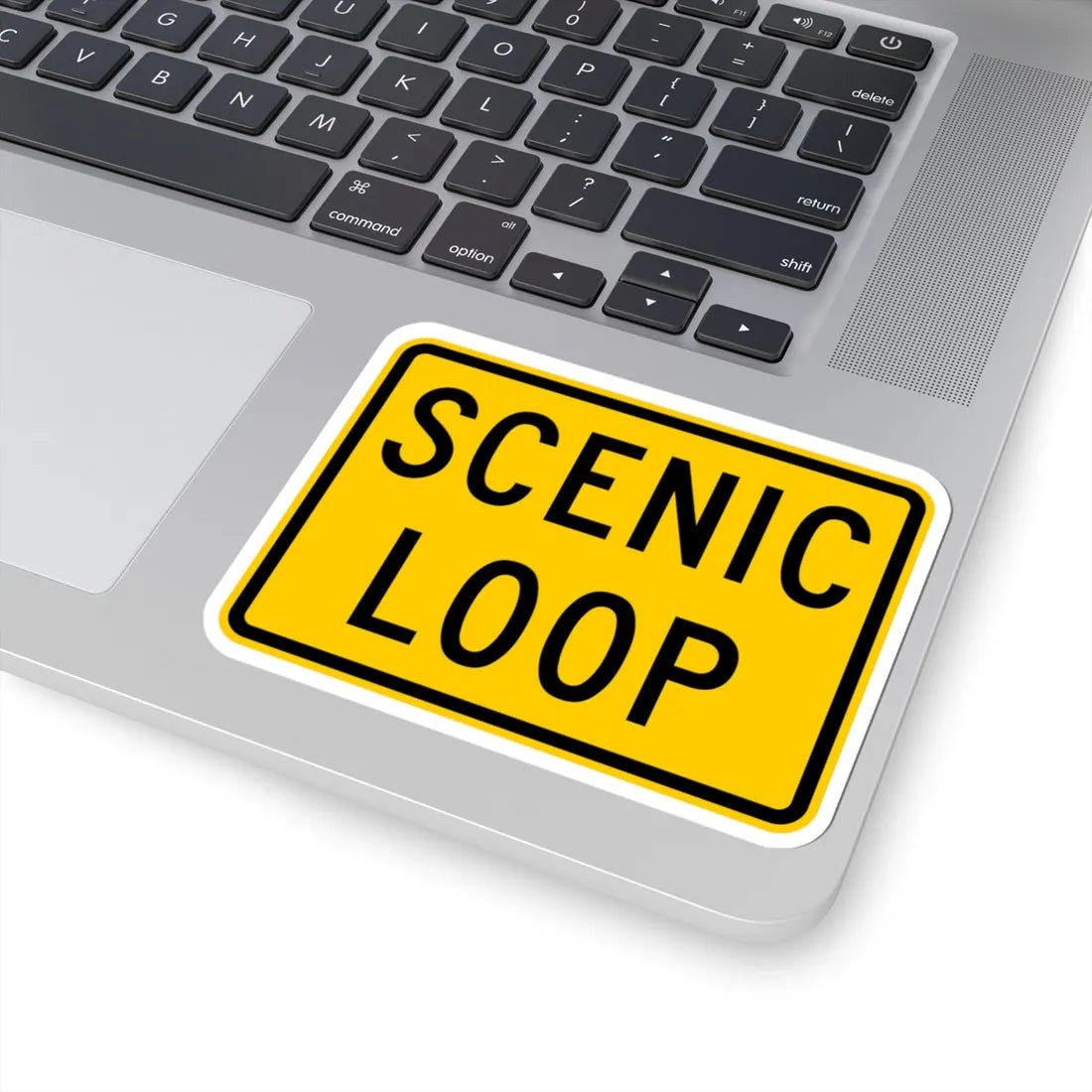 Scenic Loop plate Wyoming (Wyoming) (Road Sign) STICKER Vinyl Kiss-Cut Decal - The Sticker Space