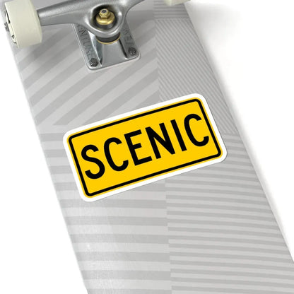 Scenic plate Wyoming (Wyoming) (Road Sign) STICKER Vinyl Kiss-Cut Decal - The Sticker Space