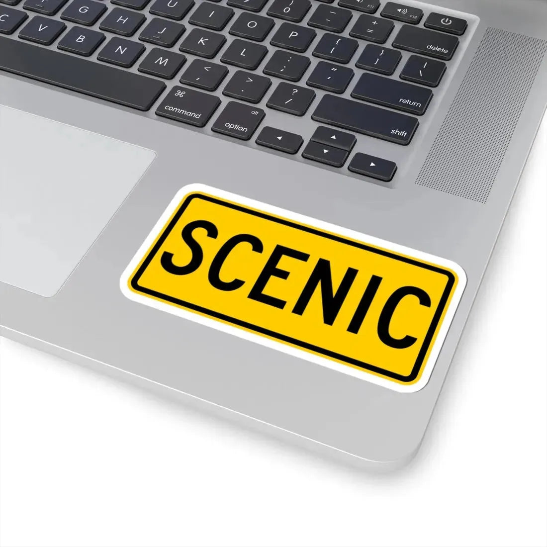 Scenic plate Wyoming (Wyoming) (Road Sign) STICKER Vinyl Kiss-Cut Decal - The Sticker Space