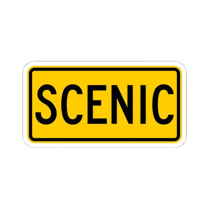 Scenic plate Wyoming (Wyoming) (Road Sign) STICKER Vinyl Kiss-Cut Decal - The Sticker Space