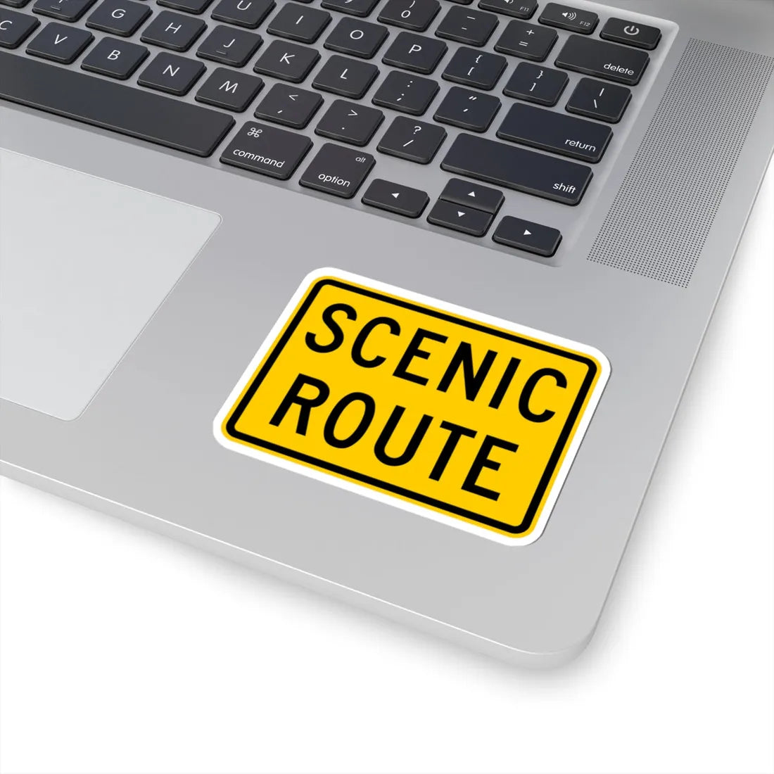 Scenic Route plate Wyoming (Wyoming) (Road Sign) STICKER Vinyl Kiss-Cut Decal - The Sticker Space