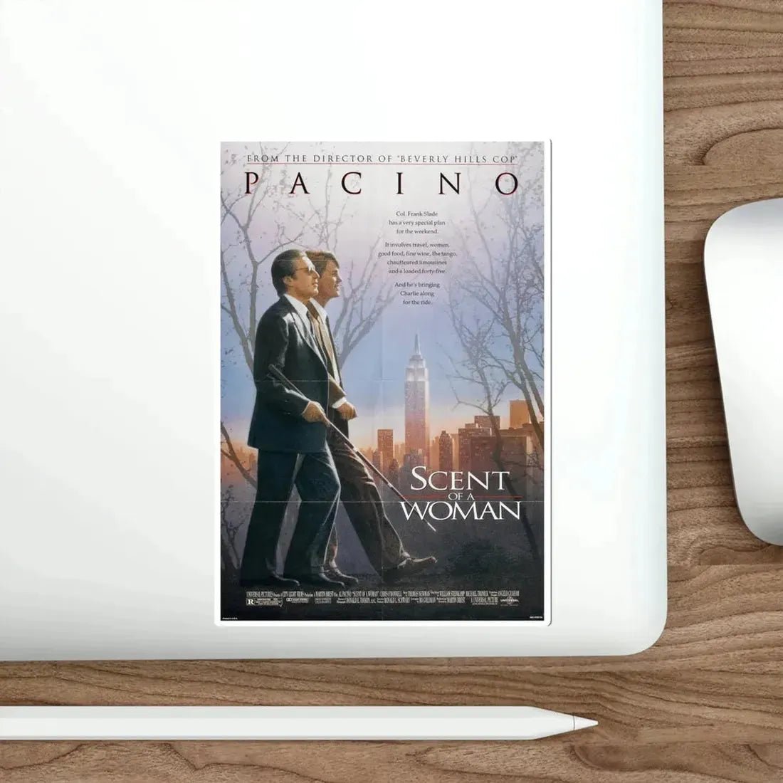 Scent of a Woman 1992 Movie Poster STICKER Vinyl Die-Cut Decal - The Sticker Space