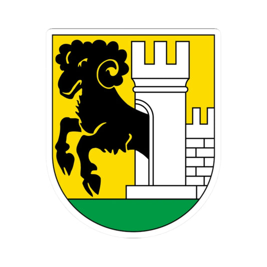 Schaffhausen-coat of arms (Switzerland) (Coat of Arms) STICKER Vinyl Kiss-Cut Decal 2 Inch White - The Sticker Space