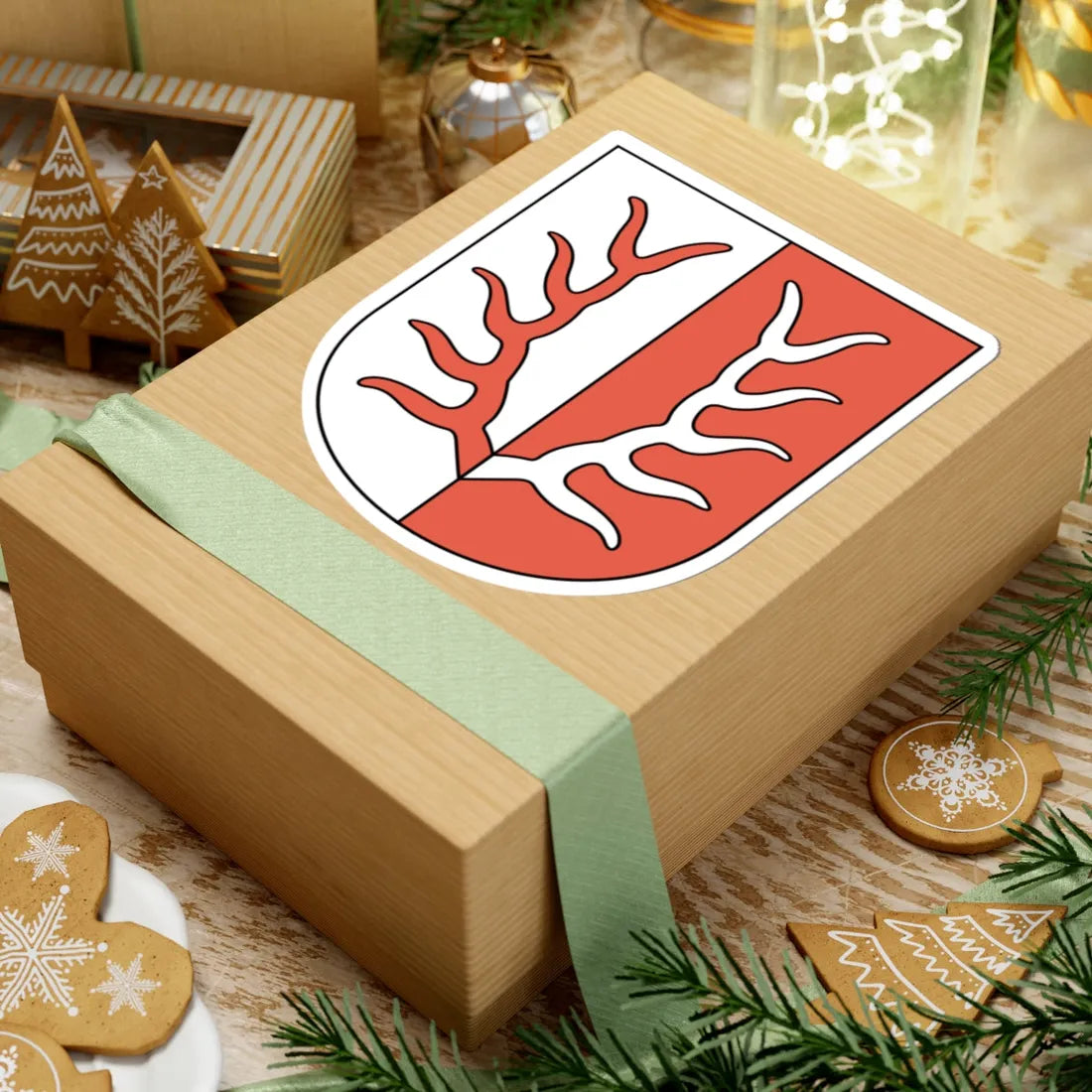 Schalchen coat of arms (Switzerland) (Coat of Arms) STICKER Vinyl Kiss-Cut Decal - The Sticker Space