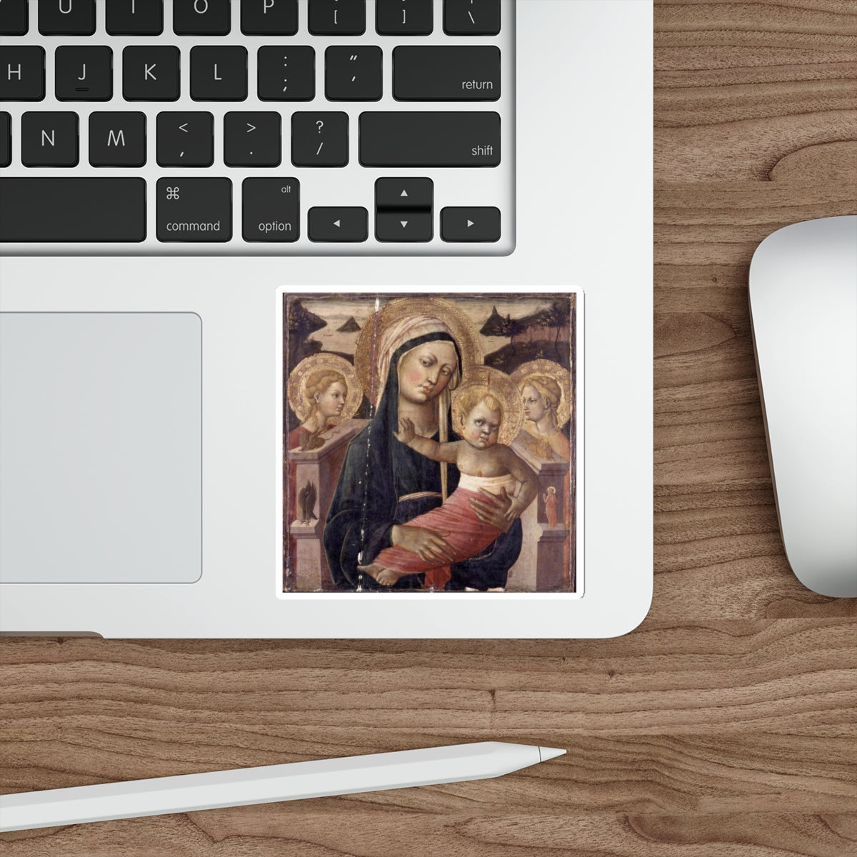 SCHEGGIA - Madonna and Child Enthroned (Artwork) STICKER Vinyl Die-Cut Decal-The Sticker Space