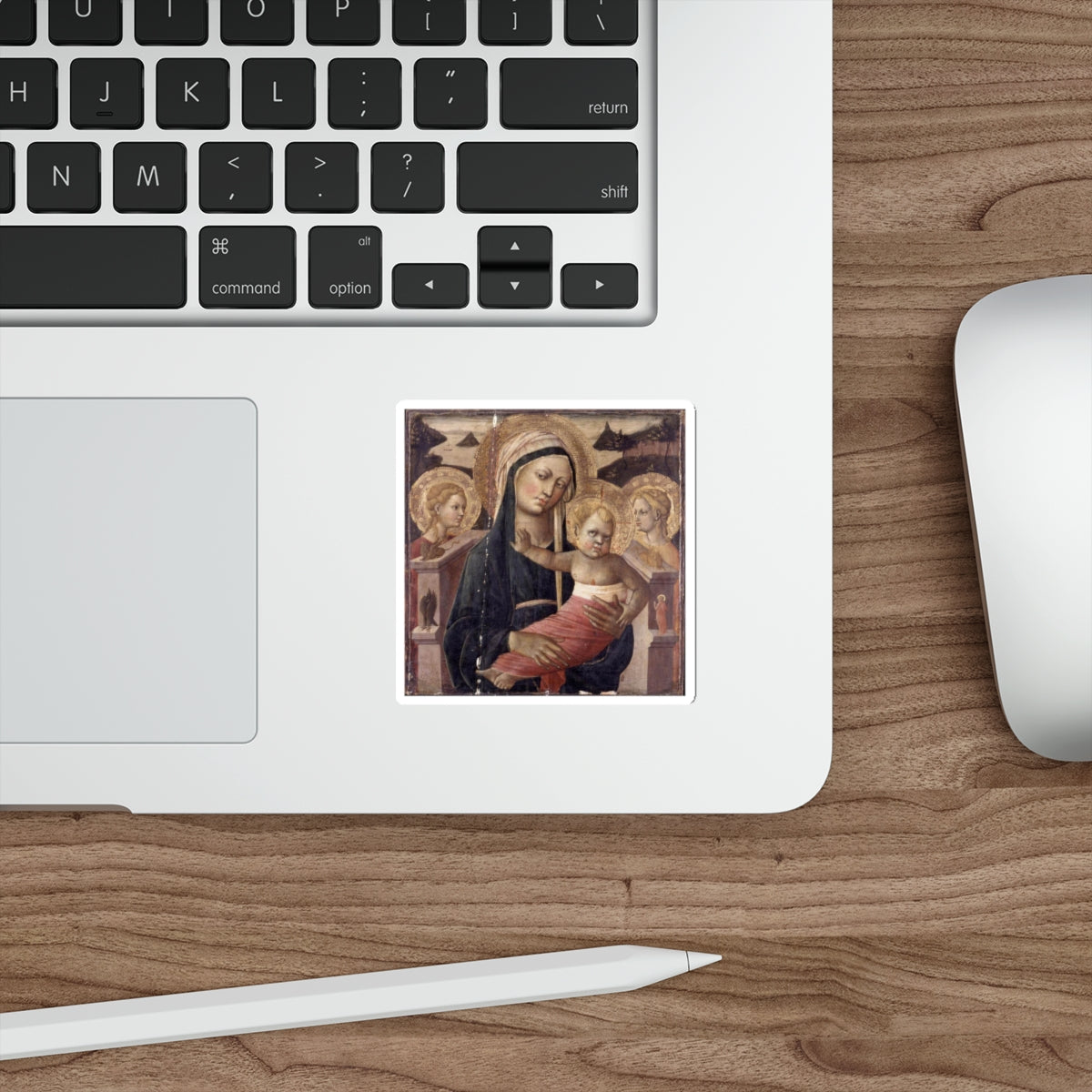 SCHEGGIA - Madonna and Child Enthroned (Artwork) STICKER Vinyl Die-Cut Decal-The Sticker Space