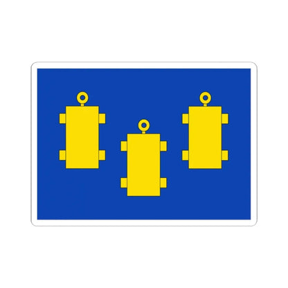 Schelle vlag (Belgium) STICKER Vinyl Kiss-Cut Decal 2 Inch White - The Sticker Space