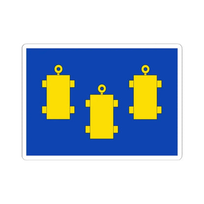 Schelle vlag (Belgium) STICKER Vinyl Kiss-Cut Decal 3 Inch White - The Sticker Space