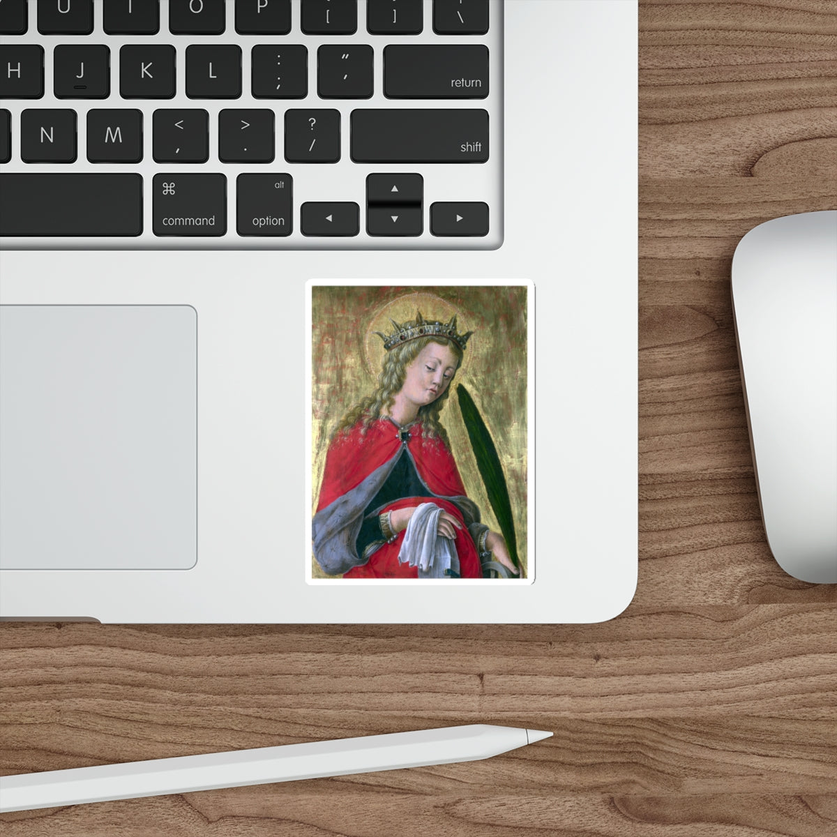 SCHIAVONE, Giorgio - Saint Catherine (Artwork) STICKER Vinyl Die-Cut Decal-The Sticker Space