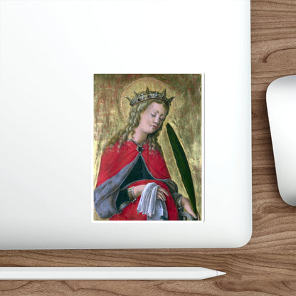 SCHIAVONE, Giorgio - Saint Catherine (Artwork) STICKER Vinyl Die-Cut Decal-The Sticker Space