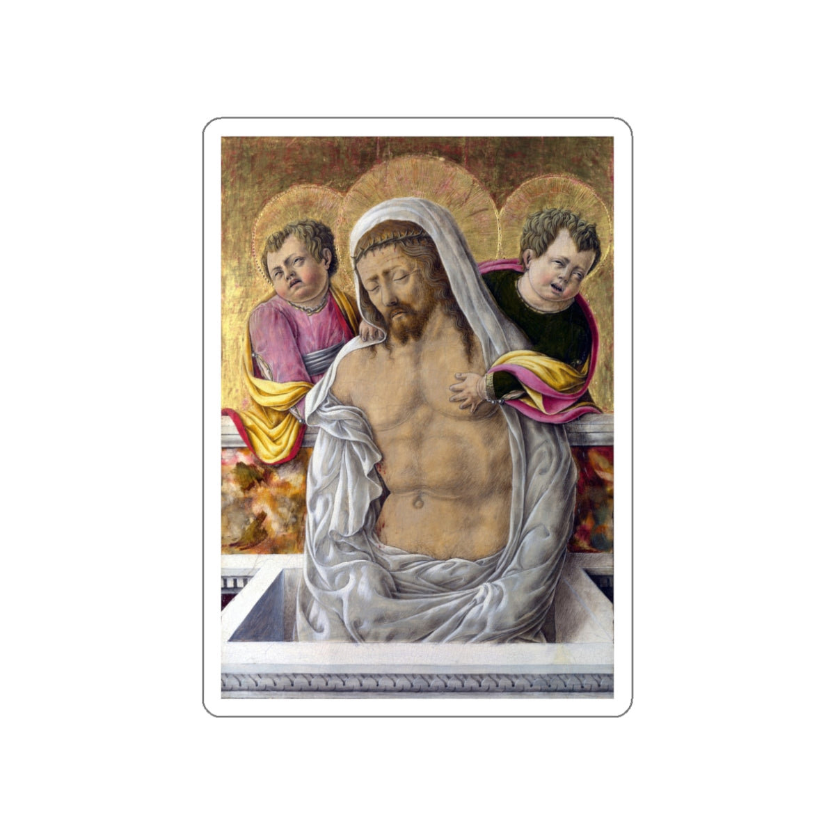 SCHIAVONE, Giorgio - The Pieta (Artwork) STICKER Vinyl Die-Cut Decal-White-The Sticker Space