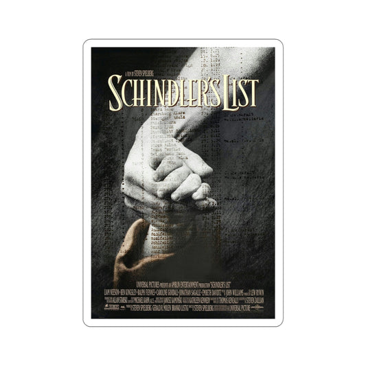 Schindlers List 1993 Movie Poster STICKER Vinyl Die-Cut Decal-6 Inch-The Sticker Space