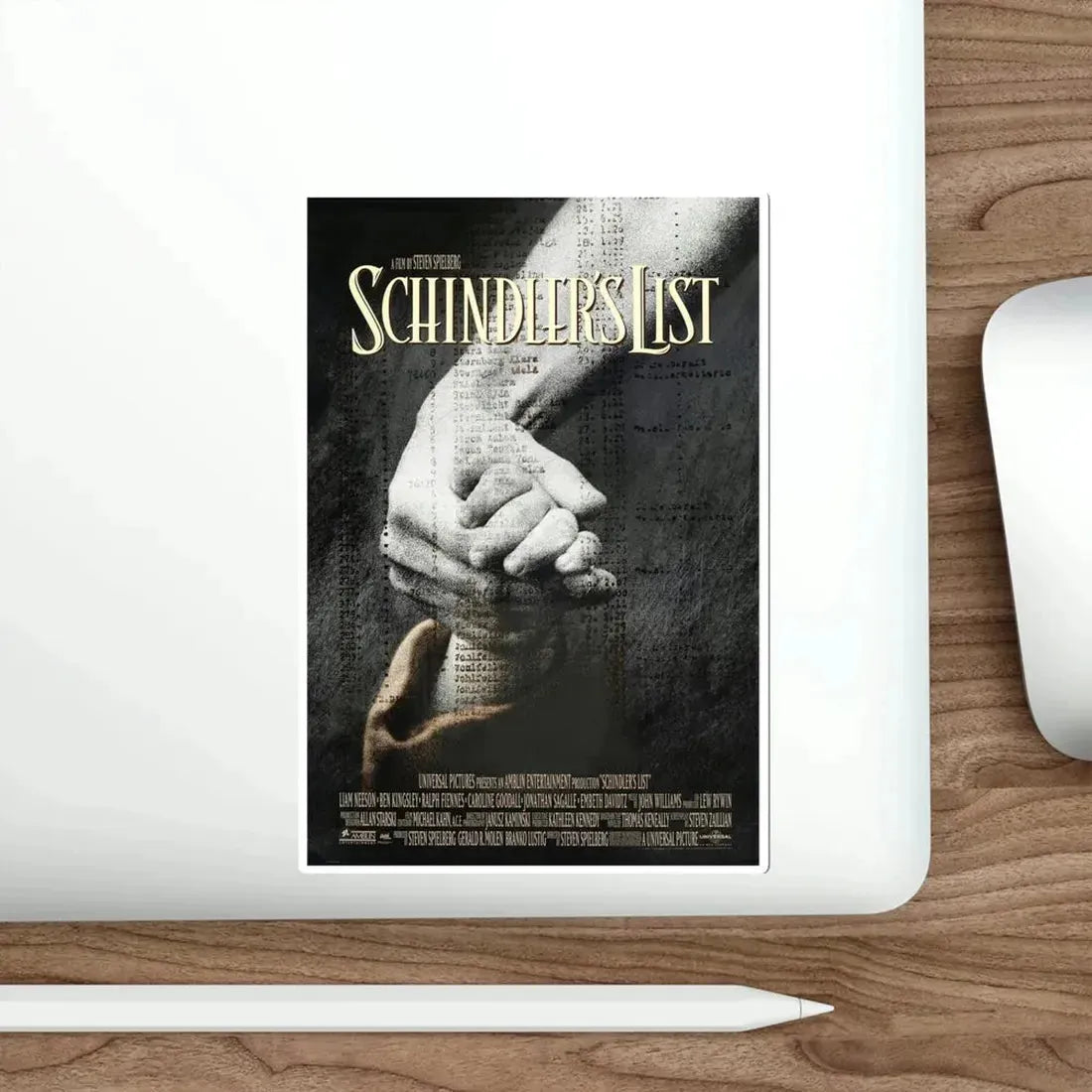 Schindlers List 1993 Movie Poster STICKER Vinyl Die-Cut Decal - The Sticker Space