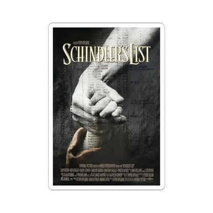 Schindlers List 1993 Movie Poster - STICKER Vinyl Kiss-Cut Decal 2 Inch White - The Sticker Space