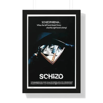 SCHIZO (2) 1976 - Framed Movie Poster 16″ x 24″ Black - The Sticker Space