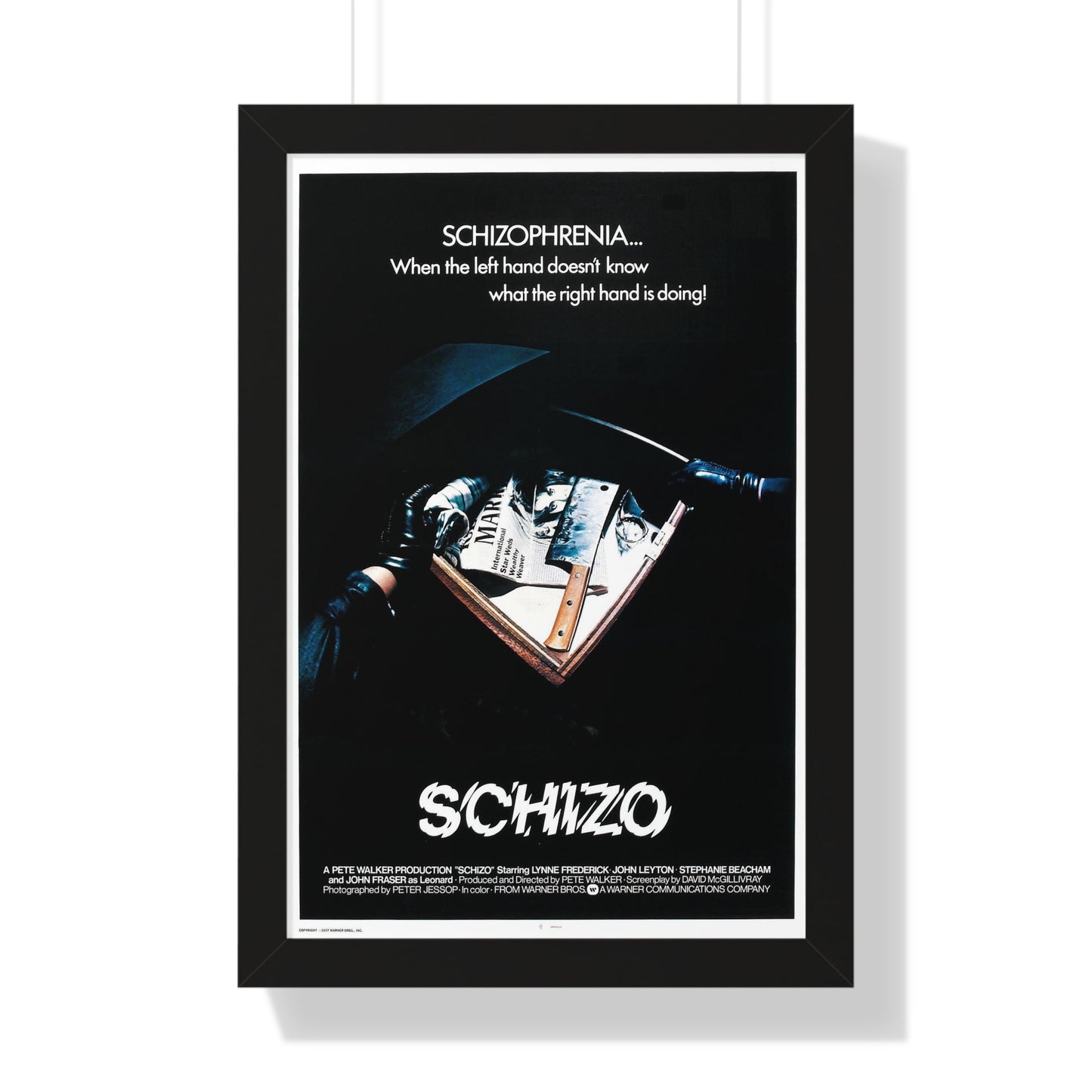 SCHIZO (2) 1976 - Framed Movie Poster-16″ x 24″-The Sticker Space