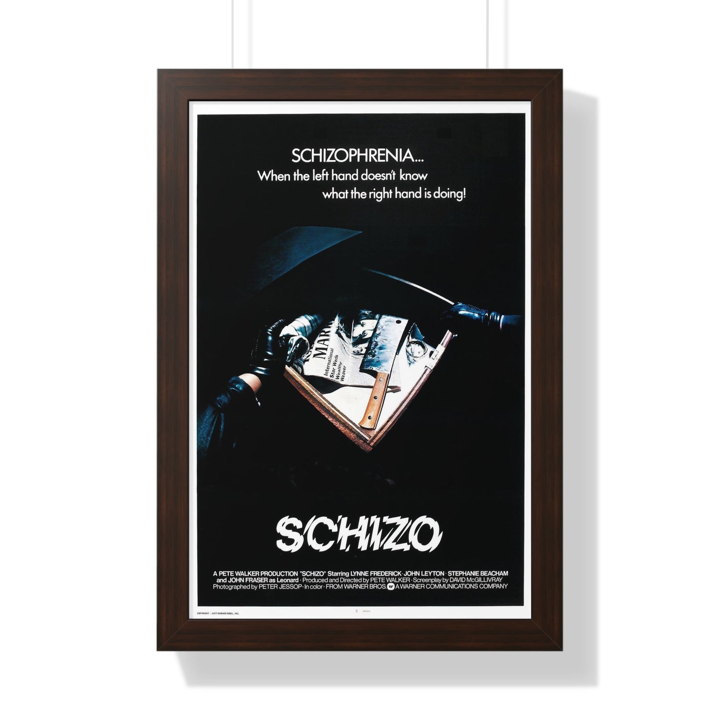 SCHIZO (2) 1976 - Framed Movie Poster-16″ x 24″-The Sticker Space