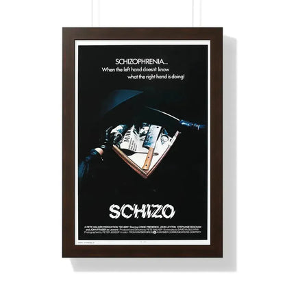 SCHIZO (2) 1976 - Framed Movie Poster 16″ x 24″ Walnut - The Sticker Space