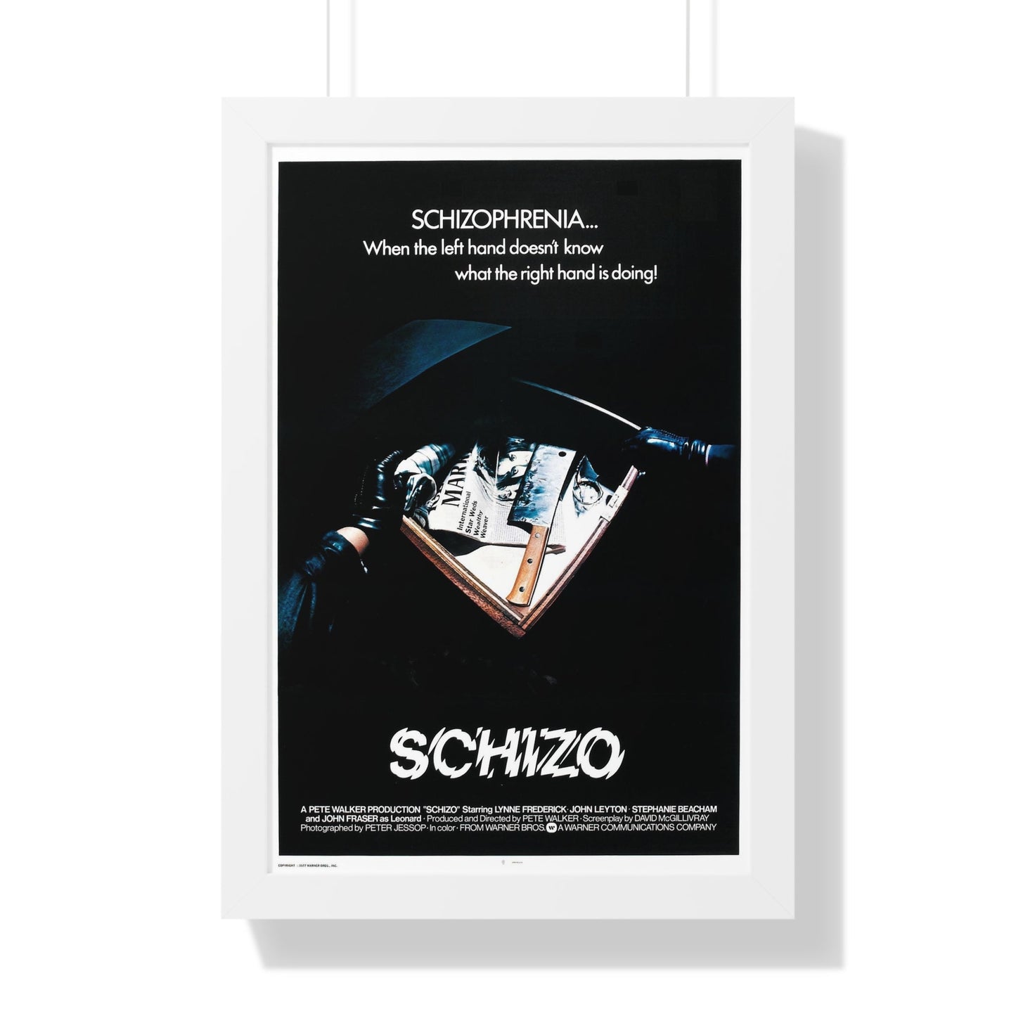 SCHIZO (2) 1976 - Framed Movie Poster-16″ x 24″-The Sticker Space