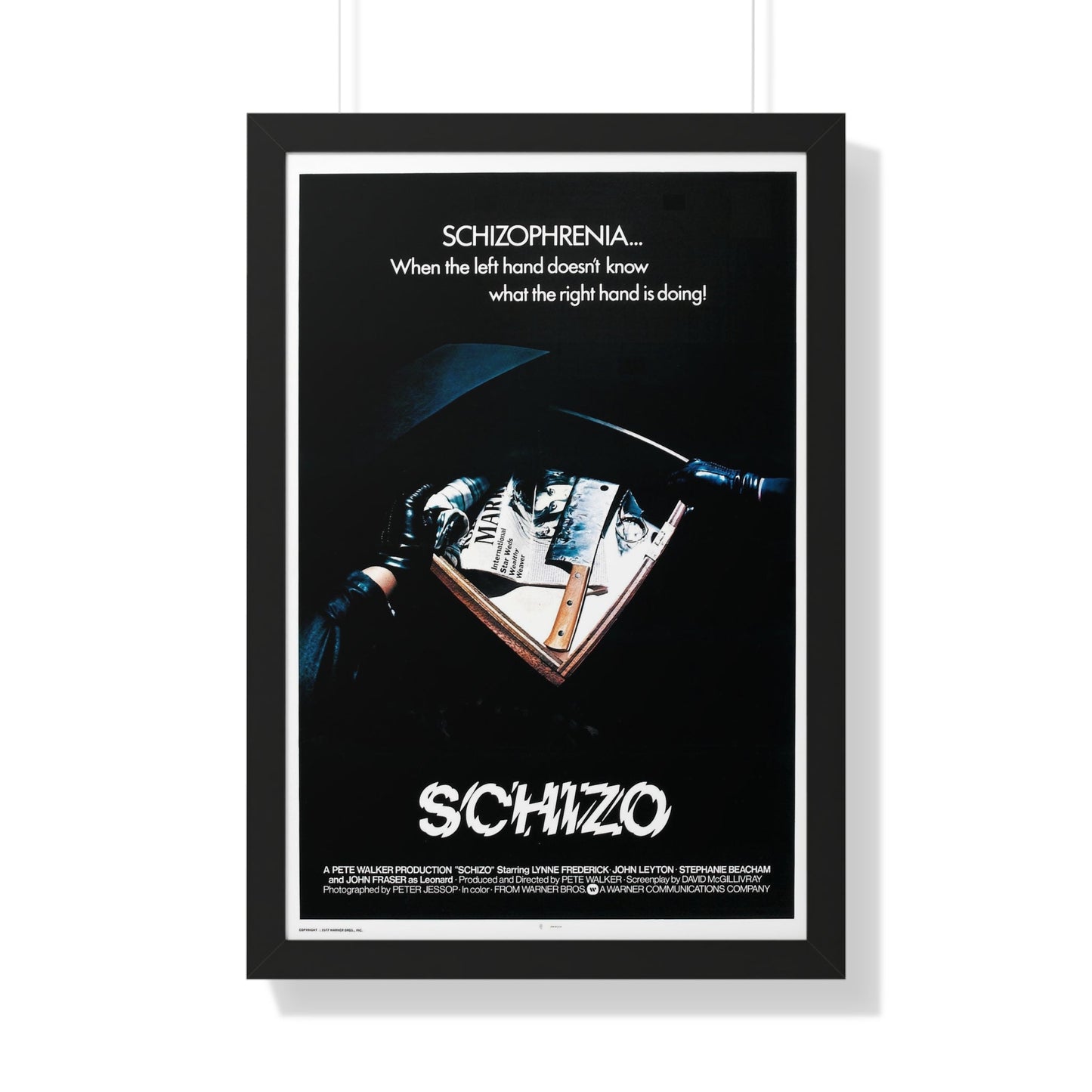 SCHIZO (2) 1976 - Framed Movie Poster-20" x 30"-The Sticker Space