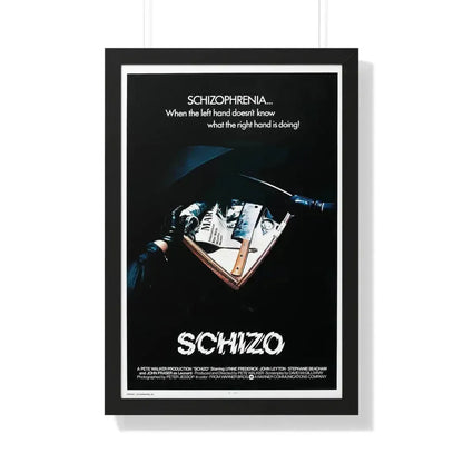 SCHIZO (2) 1976 - Framed Movie Poster 20" x 30" Black - The Sticker Space