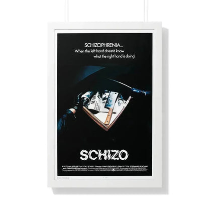 SCHIZO (2) 1976 - Framed Movie Poster 20" x 30" White - The Sticker Space