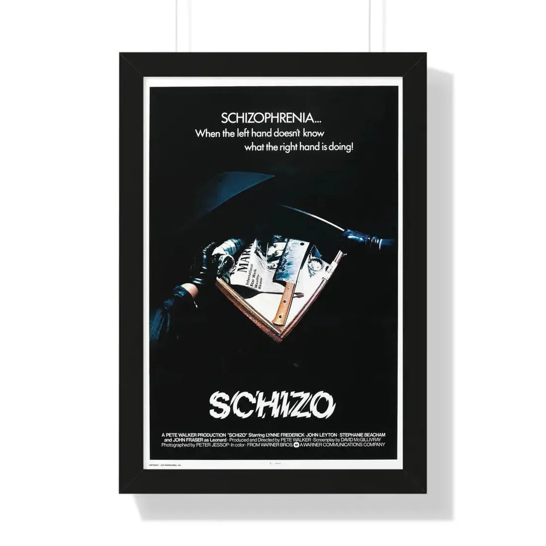 SCHIZO (2) 1976 - Framed Movie Poster - The Sticker Space