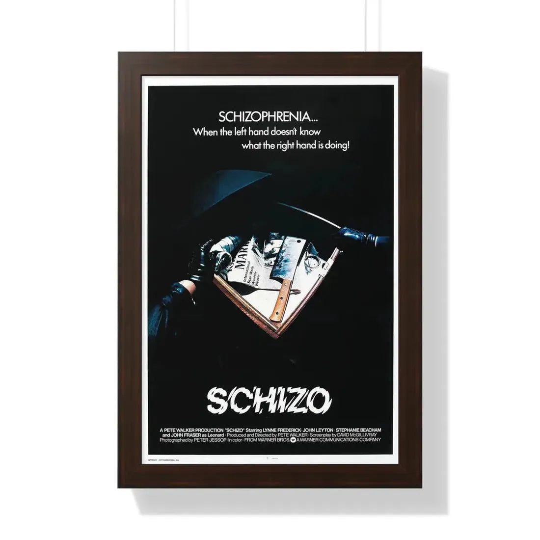 SCHIZO (2) 1976 - Framed Movie Poster - The Sticker Space