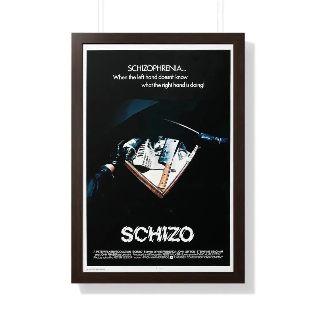 SCHIZO (2) 1976 - Framed Movie Poster - The Sticker Space
