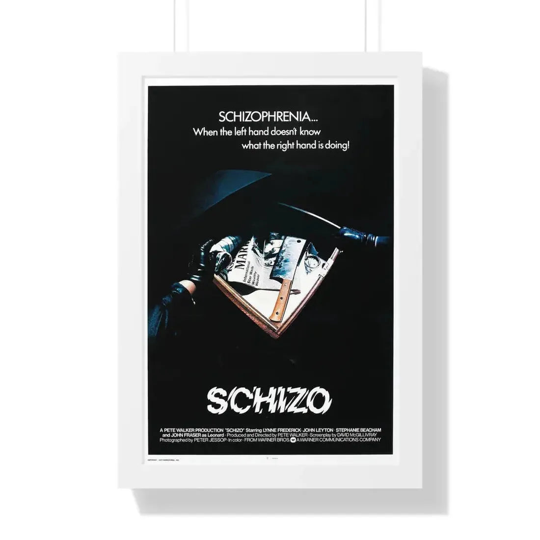 SCHIZO (2) 1976 - Framed Movie Poster - The Sticker Space