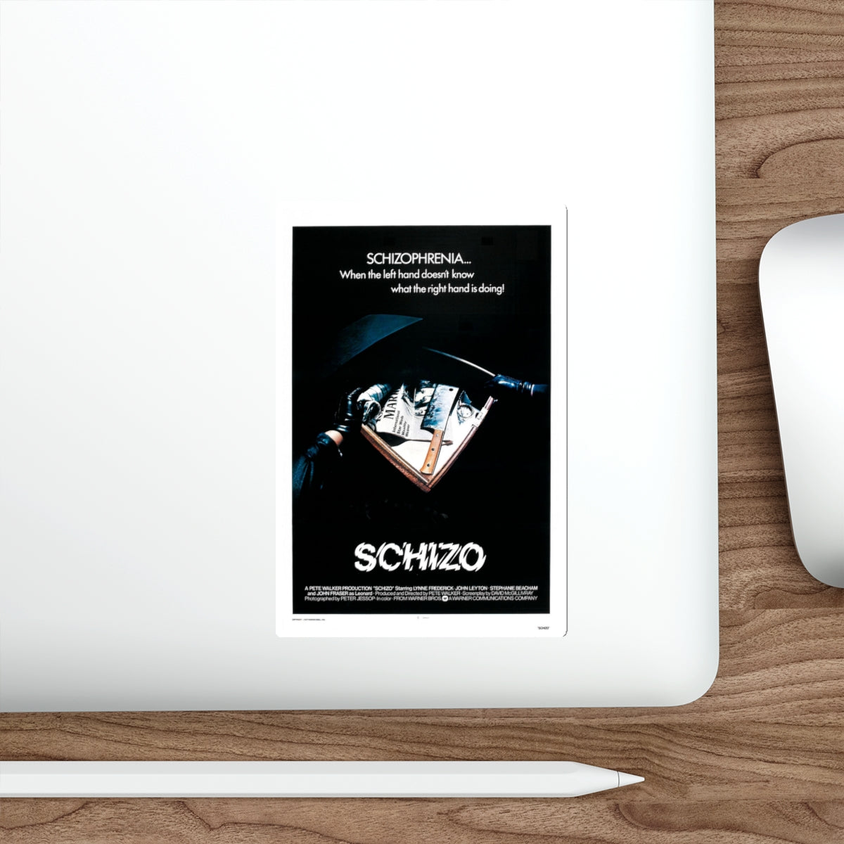 SCHIZO (2) 1976 Movie Poster STICKER Vinyl Die-Cut Decal-The Sticker Space