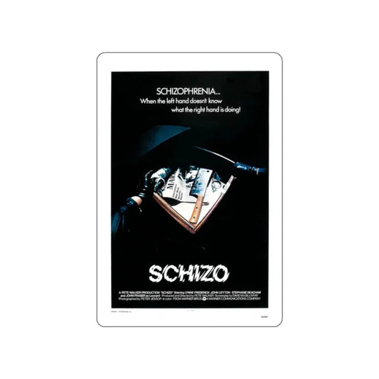 SCHIZO (2) 1976 Movie Poster STICKER Vinyl Die-Cut Decal 2 Inch - The Sticker Space