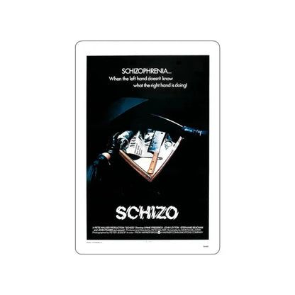 SCHIZO (2) 1976 Movie Poster STICKER Vinyl Die-Cut Decal 3 Inch - The Sticker Space
