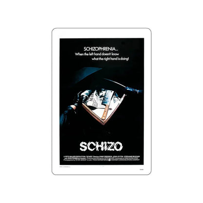 SCHIZO (2) 1976 Movie Poster STICKER Vinyl Die-Cut Decal - The Sticker Space