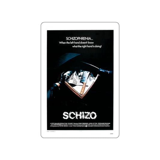 SCHIZO (2) 1976 Movie Poster STICKER Vinyl Die-Cut Decal-White-The Sticker Space