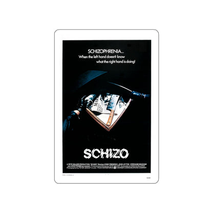 SCHIZO (2) 1976 Movie Poster STICKER Vinyl Die-Cut Decal-White-The Sticker Space