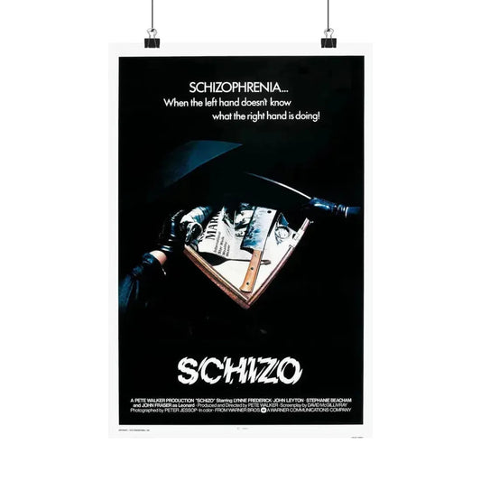 SCHIZO (2) 1976 - Paper Movie Poster 12″ x 18″ Matte - The Sticker Space