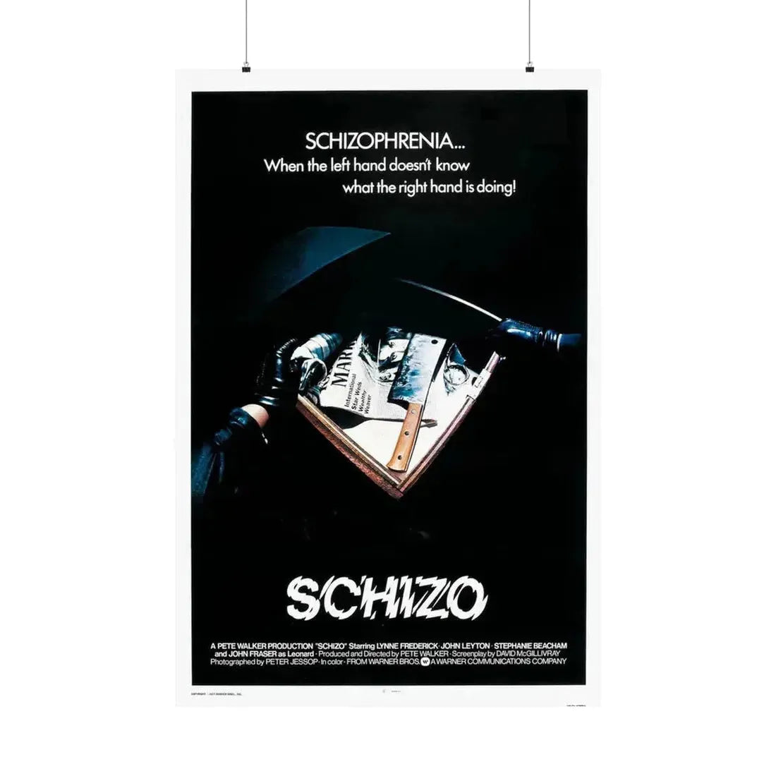 SCHIZO (2) 1976 - Paper Movie Poster 36" x 54" Matte - The Sticker Space