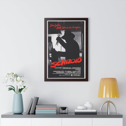 SCHIZOID 1980 - Framed Movie Poster-The Sticker Space