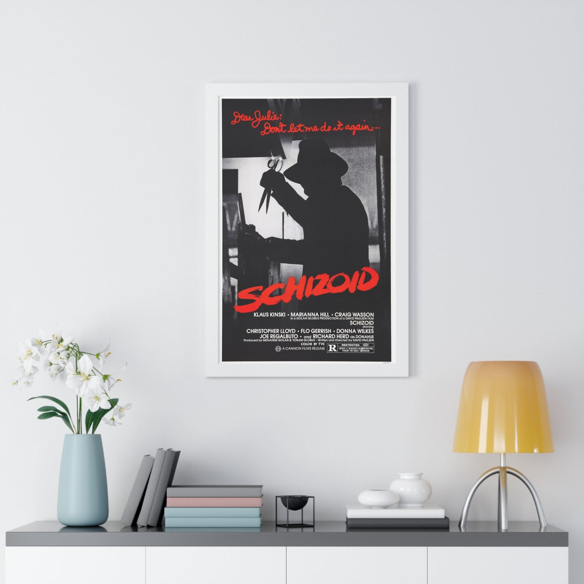 SCHIZOID 1980 - Framed Movie Poster-The Sticker Space