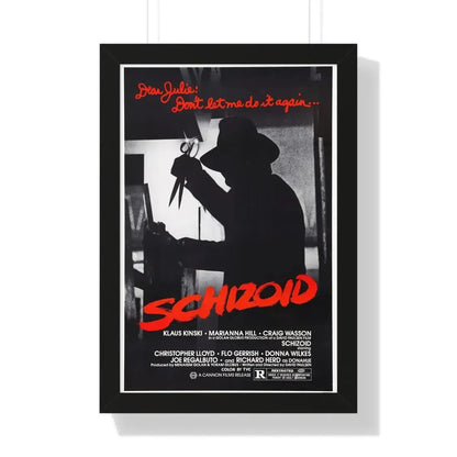 SCHIZOID 1980 - Framed Movie Poster - The Sticker Space