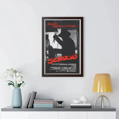 SCHIZOID 1980 - Framed Movie Poster - The Sticker Space