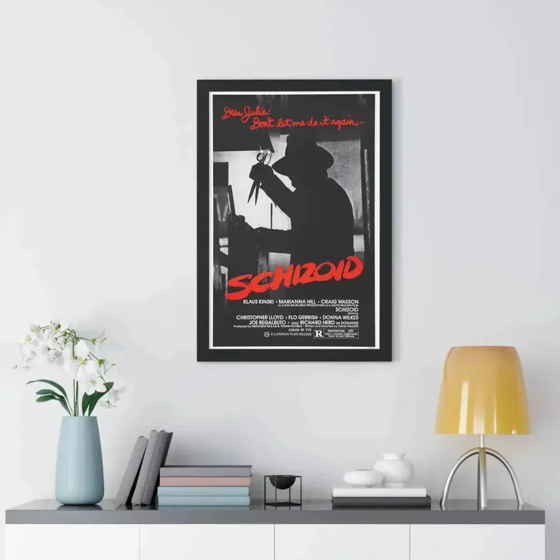 SCHIZOID 1980 - Framed Movie Poster - The Sticker Space